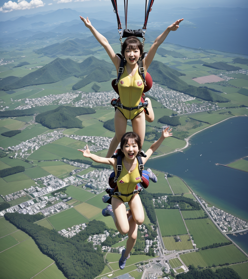 ばばあスカイダイビング